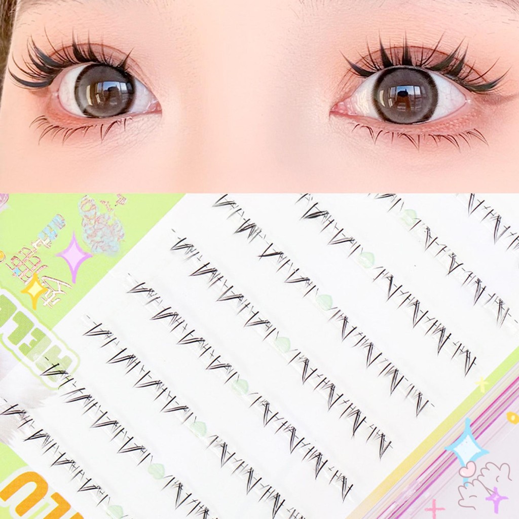IOIIK Phần mở rộng lông mi phía dưới dành cho người phụ nữ Wispy dưới lông mi giả