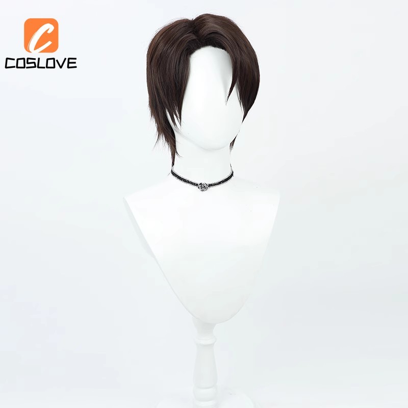 Anime Bleach Aizen Sosuke Cosplay Tóc Giả Phù Hợp Với Người Trang Phục Cosplay Ngắn Thẳng Tóc Giả Đạo Cụ Cos Tóc Giả