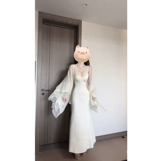 Váy ôm hông, váy liền cardigan, áo len, Bộ áo choàng hai dây, áo choàng khí chất, Bộ hai chiếc mặc mùa thu cho nữ