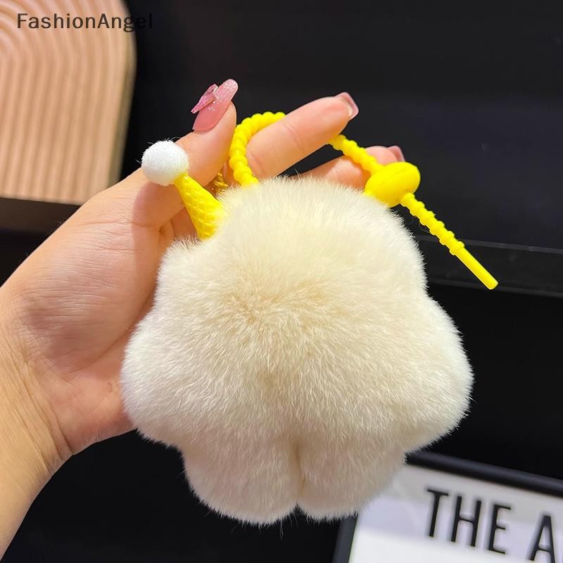 FashionAngel Dễ Thương Giả rái Cá Tóc Kem Clumsy Mặt Dây Chuyền Túi Ô Tô Phụ Kiện Quà Tặng VN