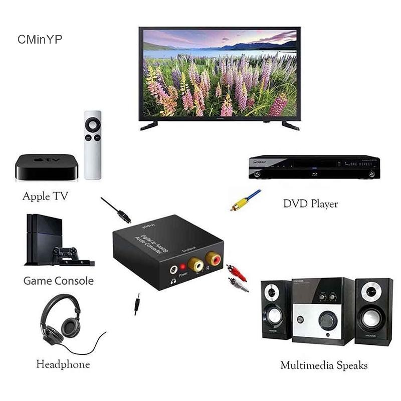 Bộ chuyển đổi âm thanh nổi âm thanh nổi Cyp Optical Coax Toslink Digital sang Ana L / Glory