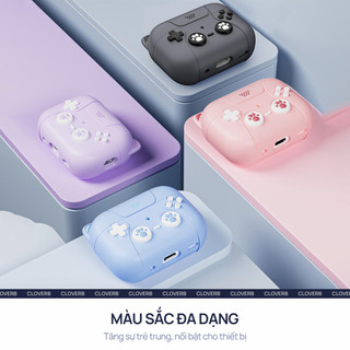 Ốp AirPods Pro 2 Silicon Hình Mèo Máy Game Kèm Móc Khóa Popkon