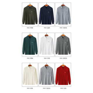 Áo Thun Dài Tay Nam Trung Niên Cotton Dày, Túi Thật, Mặc Thu Đông