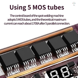 99 Gears of Power Bảng điều khiển máy hàn điểm Mini có thể điều chỉnh để hàn Pin Lithium hình trụ Pin Hydride kim loại Niken và tấm niken 0,1-0,3mm