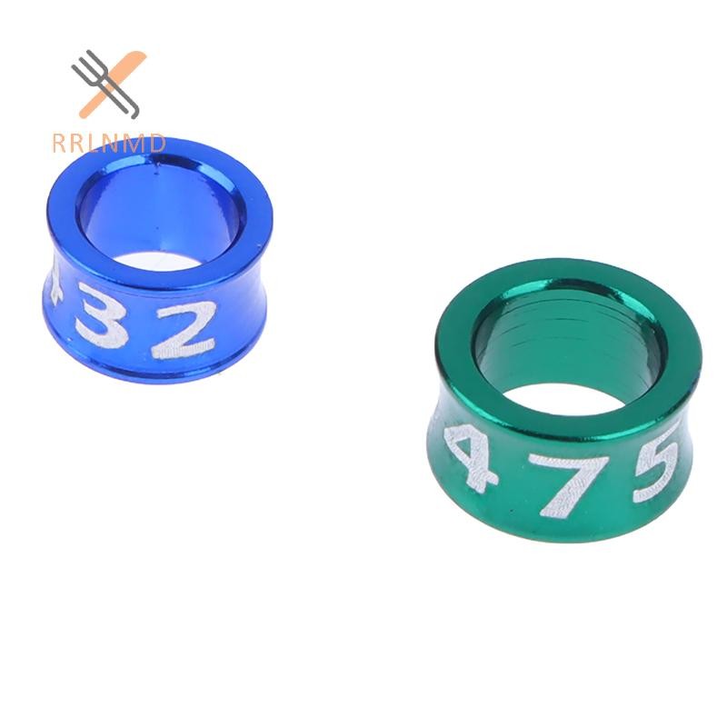 Rrlnmd 10 Chiếc Hợp Kim Chim Chân Nhẫn Bồ Câu Chân Với Số Ngoài Trời Công Cụ Huấn Luyện Chuyến Bay Thi Nhận Dạng Nhãn MỚI