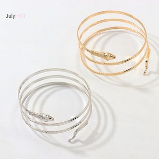 Julyhot Punk Mở Có Thể Điều Chỉnh Rắn Vòng Tay Nữ Gothic Cổ Tay Lắc Tay Trang Sức Quà Tặng Massivedeals