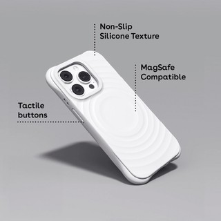 Vỏ gợn sóng màu đen trắng Vỏ chống va chạm từ tính cho Iphone 15 14 13 12 11 Pro Max Vỏ bảo vệ chống rơi