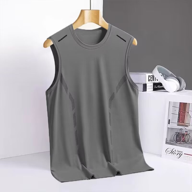 VG Áo thể dục không tay Ice Silk hợp thời trang dành cho nam