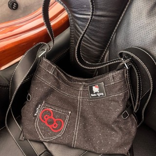2026 Hợp Thời Trang Denim Đi Lại Mới Cao Cấp Niche Thường Ngày Đa Năng Dung Tích Lớn Một Vai Dây Kéo Túi Tote