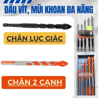 Mũi khoan đa năng 2 cạnh, 4 cạnh Kapusi Japan chân tam giác phù hợp khoan các chất liệu kính sắt bê tông