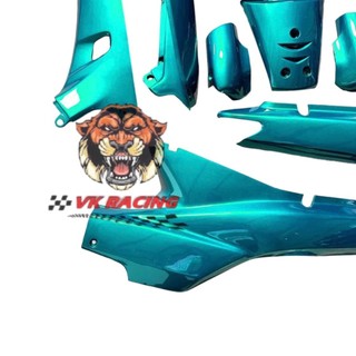 (Đọc kĩ tùy chọn) Dàn áo wave nhỏ - wave alpha xanh ngọc - tặng tem