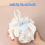 Bông Tắm Tạo Bọt Hình Thú Dễ Thương, Bông Tắm Sanrio Cao Cấp Mềm Mại Làm Sạch, Tẩy Da Chết
