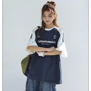 Áo thun nam GKSSS tay ngắn kiểu Mỹ cổ điển dáng rộng dáng rộng phong cách đường phố trung tính cổ tròn tay ngắn