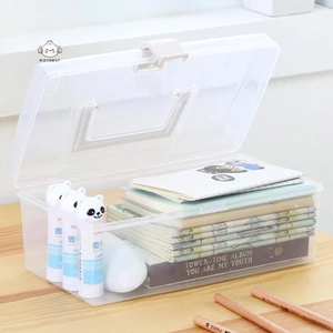 Maybest Hộp Bảo Quản Trong Suốt Có Tay Cầm, Đựng Trang Sức, Hạt Linh Tinh Gia Đình {VN}