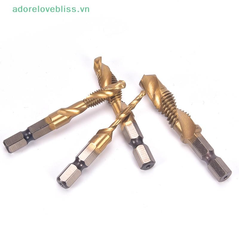 Thêm M3-M10 Chuôi lục giác Mạ titan HSS Vít tay Hệ mét Tập mũi khoan BSS