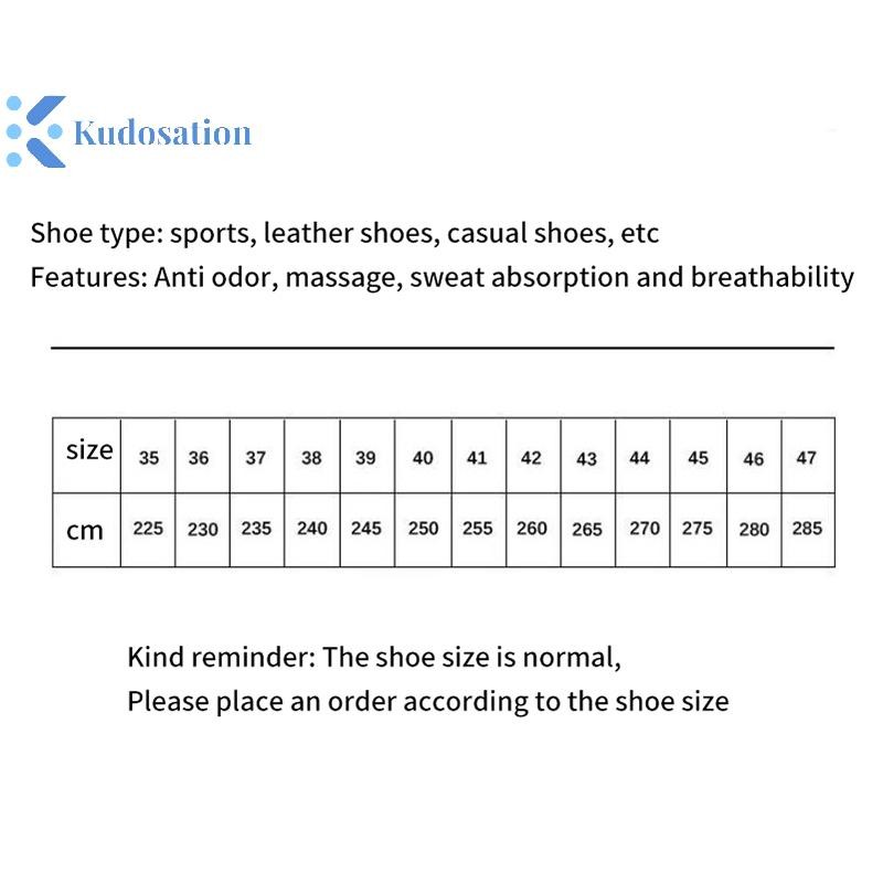 Kudosation 2 Chân Chỉnh Hình Đế Giày Chạy Mềm Nhớ Bọt Đế Cho Giày Nam Nữ Khử Mùi Thấm Hút-Áo Massage Thể Thao Đế