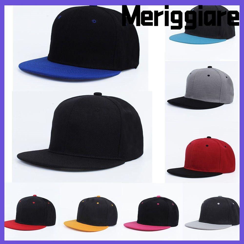 MERIGGIARE Mũ đỉnh cổ điển mùa xuân Hip Hop Retro Mũ bóng chày phẳng