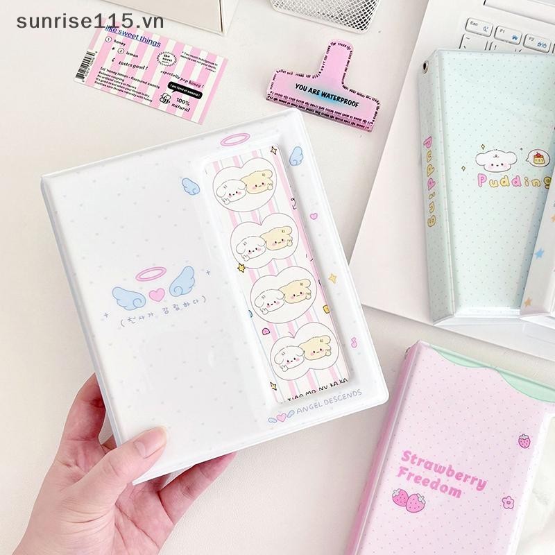 Album Gian Hàng Ảnh Hoạt Hình SRVN Cho 40 Chiếc 2x6 Inch Dải Ảnh Đánh Dấu Trang 20 Chiếc 4x6 4R Giá Đỡ Ảnh Sách Lưu Trữ Thẻ Nhỏ.