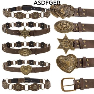 Thắt lưng ASDFGER, Thắt lưng rộng bằng da PU Grommet, Thời trang Vintage Rivet Y2k Gothic Steampunk Thắt lưng Quần jean nữ