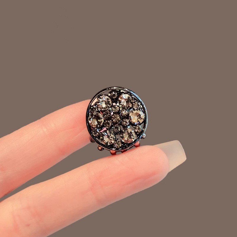 MAUROPOLI [Sẵn Sàng] Cô Gái Dễ Thương Pháp Nổ Kim Loại Kim Cương Giả Thời Trang Kẹp Nhỏ Tính Khí Đơn Giản Kẹp Tóc Phù Hợp Với Phiên Bản Hàn Quốc Kẹp Tóc