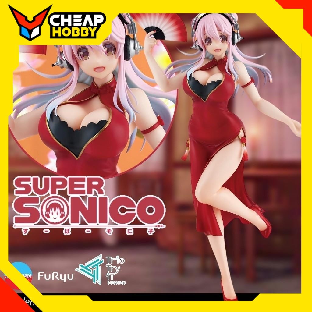 Figurine Super Sonico - Sonico Trio-Try-It China Dress Ver. - FuRyu – Flo'Kaze
