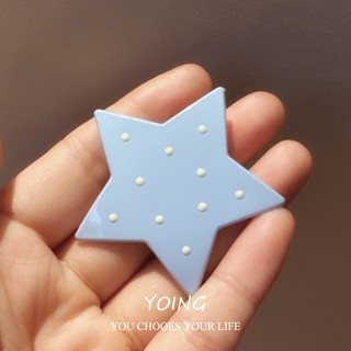 Yoing / Dễ Thương Sữa Xanh Chấm Bi Nơ Mỏ Vịt Kẹp Tóc Phụ Kiện Tóc