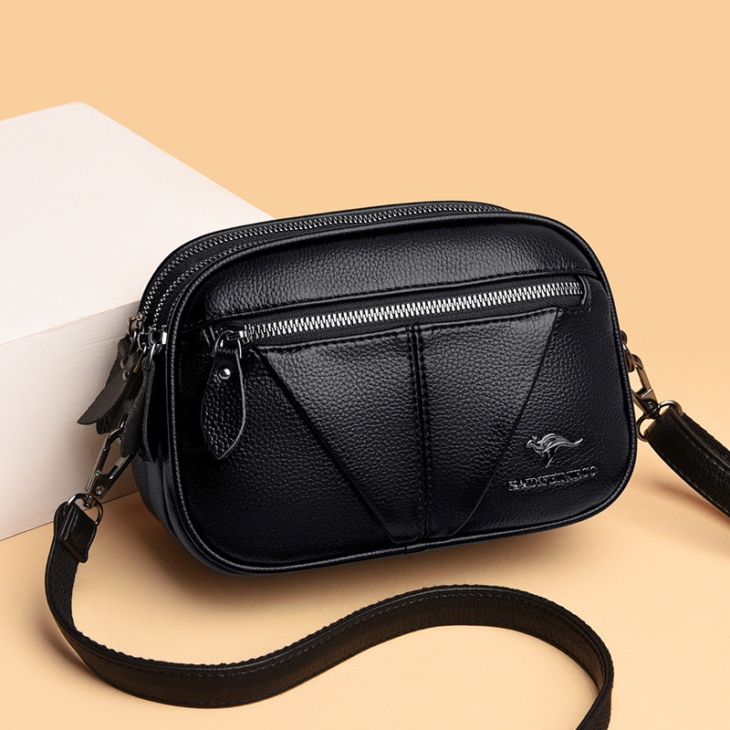 Women's Bag New Cowhide Mother Bag Fall Winter Fashion Genuine Leather Women's Bag Crossbody Bag All-Match Women's Shoulder Bag