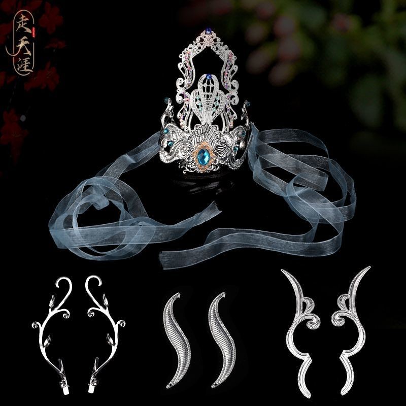 ✨Phong Cách Cổ Nam Tóc Thái Phụ Kiện Tóc Vàng Bạc Cổ Tích Tóc Vương Miện Top Thái Phong Cách Trung Quốc Kẹp Tóc Nam Nữ Võ Thuật Phim Truyền Hình Mũ Đội Đầu 25.4.28