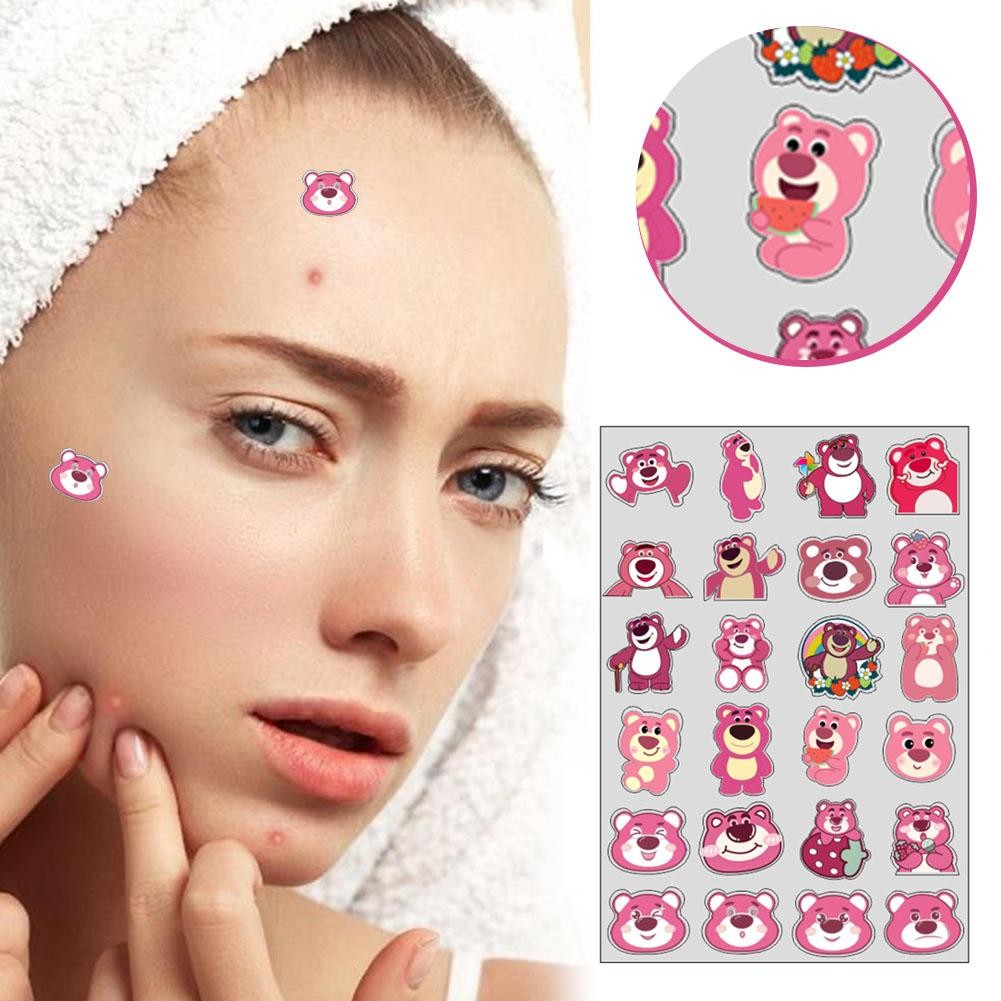 Dâu Gấu Mụn Miếng Dán Màu Pe Acne Sticker Miếng Dán Mụn Hoạt Hình V8m4