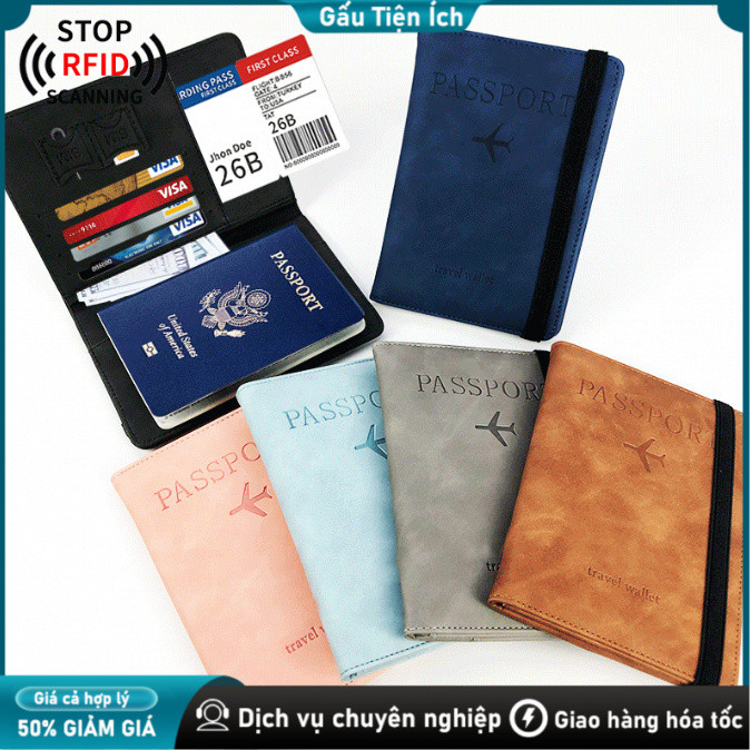Bao Da Hộ Chiếu Du Lịch – Ví Đựng Passport Đa Năng, Nhỏ Gọn Mang Theo