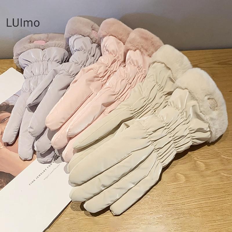 Luimo Đệm Găng Tay Nữ Mùa Đông Dày Ấm Áp Thoáng Khí Đi Xe Đạp Leo Núi Trượt Tuyết Thể Thao Ngoài Trời Găng Tay Chống Gió SBS
