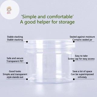 Twe Rõ Ràng Kín Lọ Có Nắp Bảo Quản Thông Tư Xô Lon Đai Ốc Lọ Hạt Linh Tinh Hạt Nhựa VN