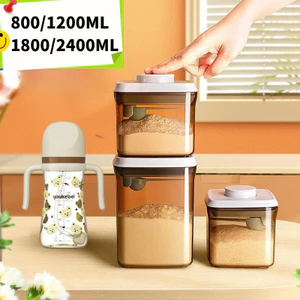 Hộp Đựng Sữa Bột,Chống Ẩm Hộp Trữ Sữa Cho Bé Chống Ẩm Mốc,dung Lượng Lớn Hộp Niêm Phong Trong Suốt