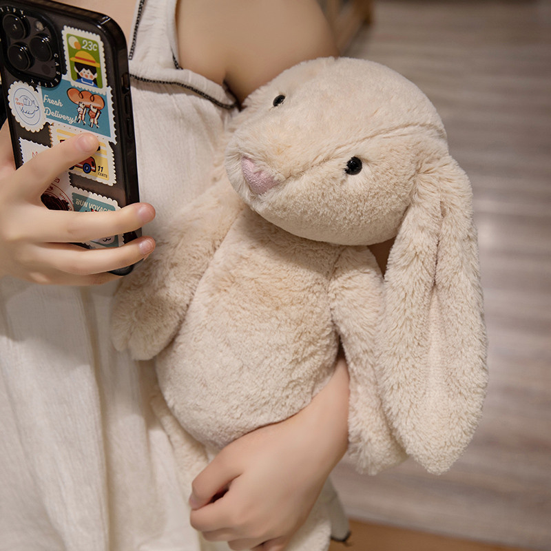 Kawaii Kem Thỏ Đồ Chơi Sang Trọng Thỏ Dễ Thương Búp Bê Sang Trọng Bạc Màu Be Bunny Đồ Chơi Nhồi Bông Mềm Mại Cho Bé Làm Dịu Búp Bê Trang Trí Phòng Ngủ Nhà Gấu Bông Bé Gái Quà Tặng Giáng Sinh Quà Tặng Sinh Nhật COD