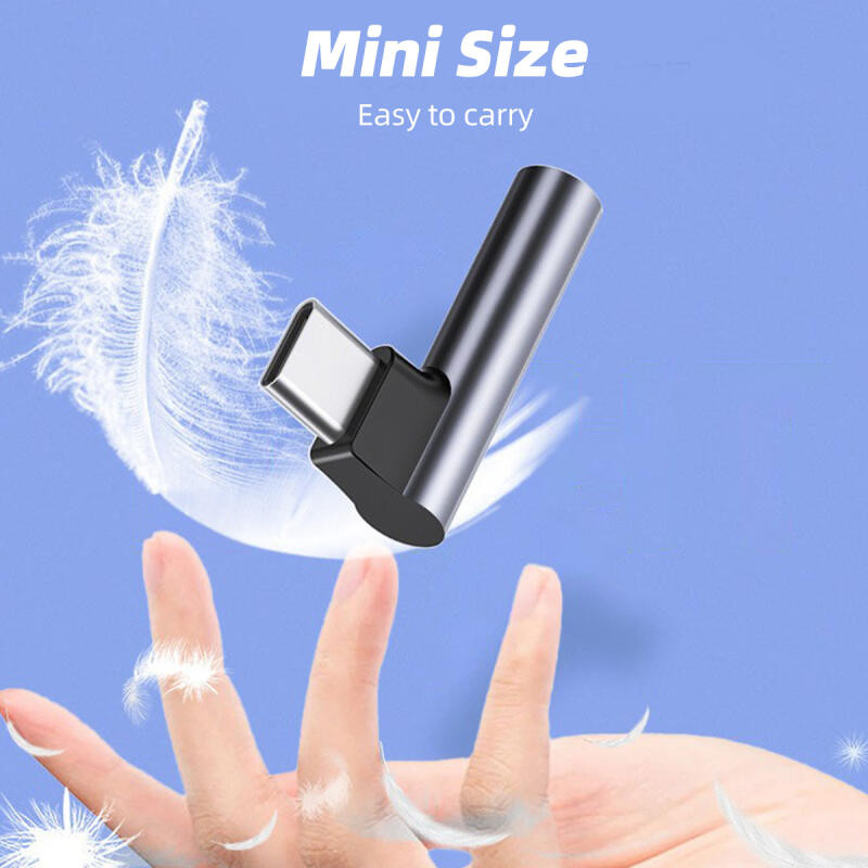 Ảnh Bộ chuyển đổi âm thanh Fonken iOS sang 3,5mm Loại C sang tai nghe Bộ chuyển đổi giắc cắm Aux cho điện thoại 4