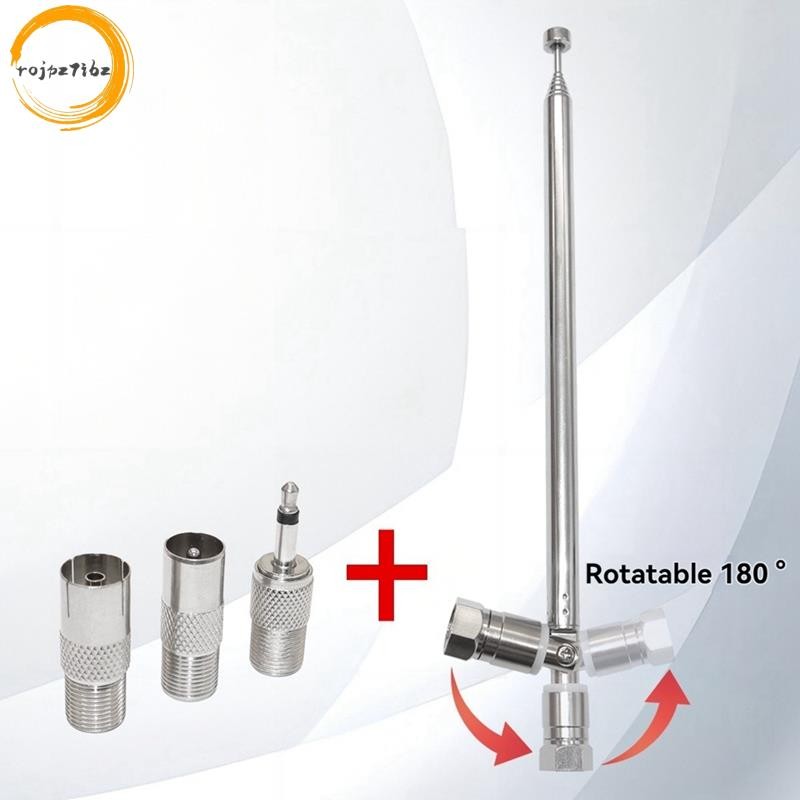 1 Bộ Ăng Ten Đài FM Kính Thiên Văn Thanh Ăng Ten 3.5 Mm Adapter MAV Stereo Thu Loại F Nam Cắm 7 Phần Ăng Ten