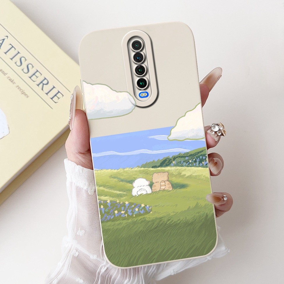 Ốp lưng Redmi K30 K30i 5G Ốp lưng silicon thời trang hình mèo gấu trúc dễ thương K30 Redmi K30i Vỏ điện thoại thẩm mỹ