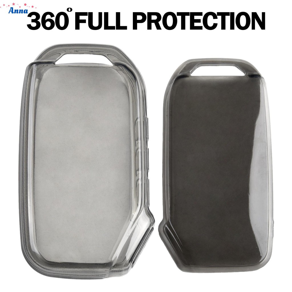 【Anna】Key Case K3 K5 K8 Key Fob TPU Transparent Black CRYSTAL CLEAR For Kia Forte Soul