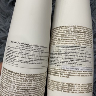 Dầu gội giảm gàu dành cho tóc dầu và khô Lakme K.Therapy Peeling Shampoo 300ml [ TN ]