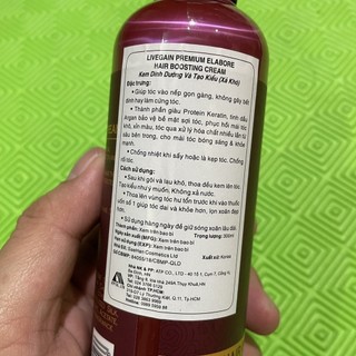 Kem dưỡng tạo kiểu tóc xoăn Livegain Elabore Boosting cream 300ml [ TN ]