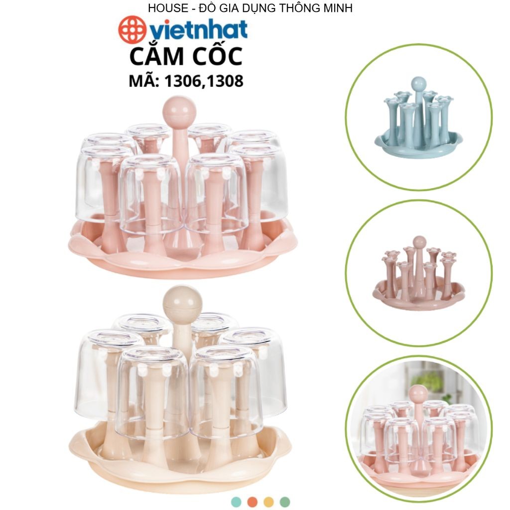 Khay Cắm Cốc Ly Hoa 6 cánh 8 cánh Chính Hãng VIỆT NHẬT (Mã 1306,1308)