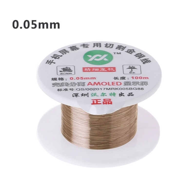 Dây cắt molypden PPY 100m 329ft để tách kính phía trước LCD 4 kích cỡ