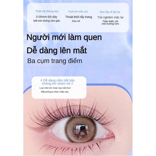 Lông mi giả không dính, mắt to ăn ảnh, lông mi đơn, lông mi tự nhiên