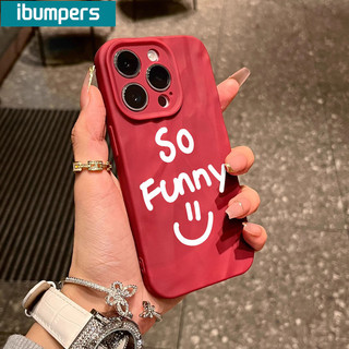 ibumpers Ốp Lưng IPhone Đơn Giản Dễ Thương Mặt Cười IPhone 16 15 14 12 13 11 Pro Max IP 7 8 Plus X XS XR Ốp Điện Thoại Silicon Mềm Chống Sốc Mỏng
