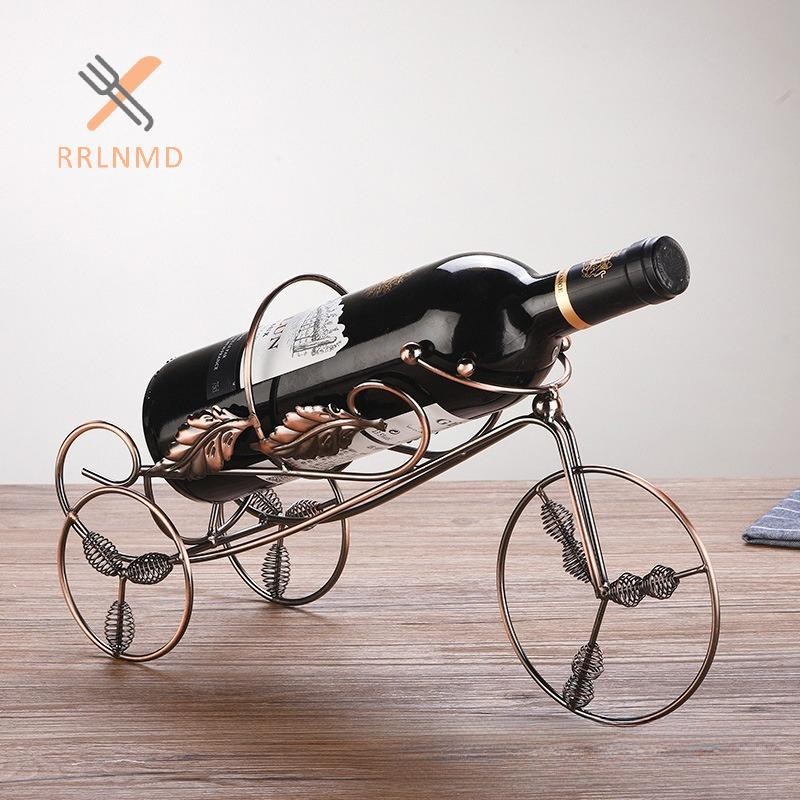 Rrlnmd Sáng Tạo Kim Loại Giá Đựng Rượu Vintage Chai Rượu Và Giá Đỡ Kính Thanh Trang Trí Nhà Cửa Trưng Bày Giá Đỡ MỚI