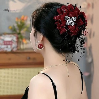 Julyhot Hoa Exagerated sel Kẹp Tóc Tính Khí Đa Năng Kẹp Dành Cho Nữ Bé Gái Đơn Giản Phụ Kiện Tóc Massivedeals Quà Tặng