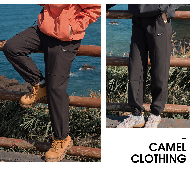 Ảnh CAMEL CROWN Ngoài Trời Tấn Công Vỏ Mềm Quần Nam Nữ Plus Nhung Ấm Áp Chống Nước Đi Bộ Đường Dài 4