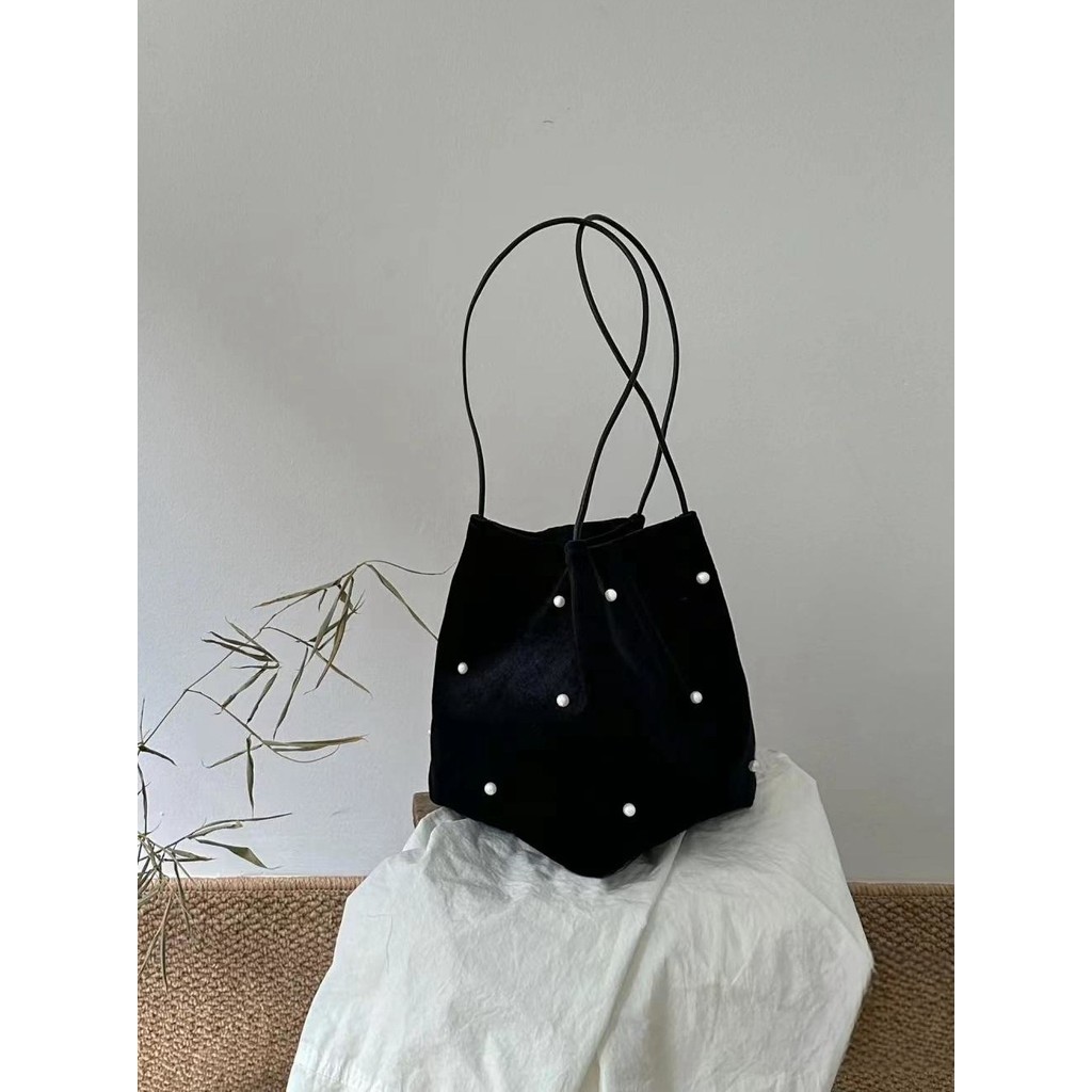 Túi tote công suất lớn mới thu đông hoa Hàn Quốc