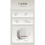 Hộp xà phòng nắp lật gắn tường thiết kế hiện đại sang trọng màu trắng xanh 12.3x5x12.1cm