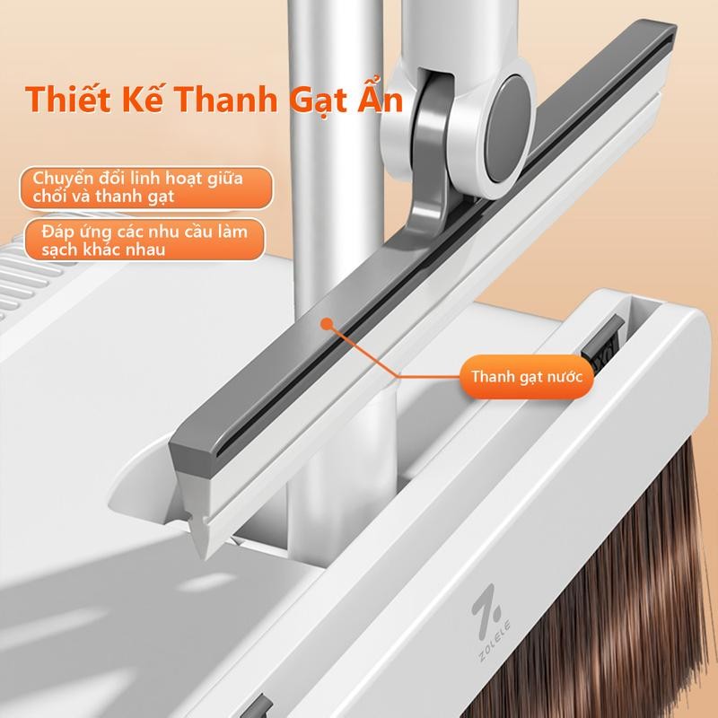 Ảnh Bộ Chổi Quét Nhà Thông Minh Kèm Hốt Rác Gạt Nước C3 Bộ Dụng Cụ Vệ SInh Zolele - Chính Hãng 4